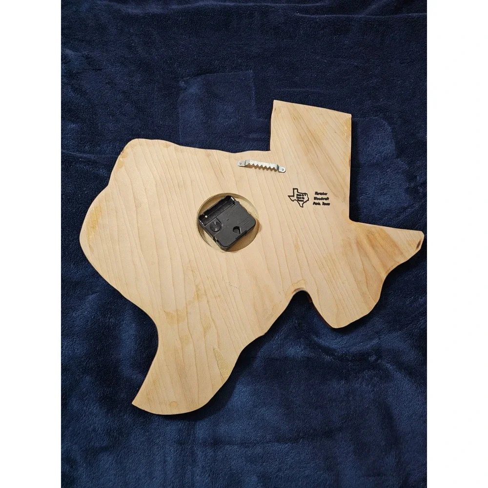 Thrasher Woodcraft Texas Lone Star Beer Wall Clock No Drinking Til Five Rustic